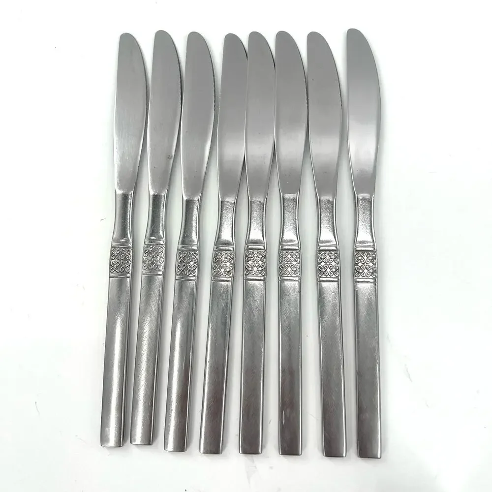 Japan Northland Staintess flatware set Danish Fling floral pattern